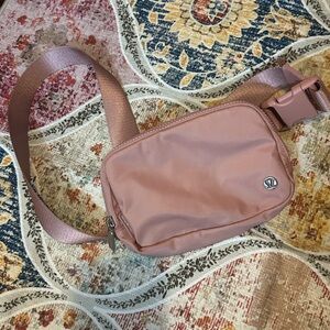 Lululemon Athletica Pink Crossbody Bag with Adjustable Strap